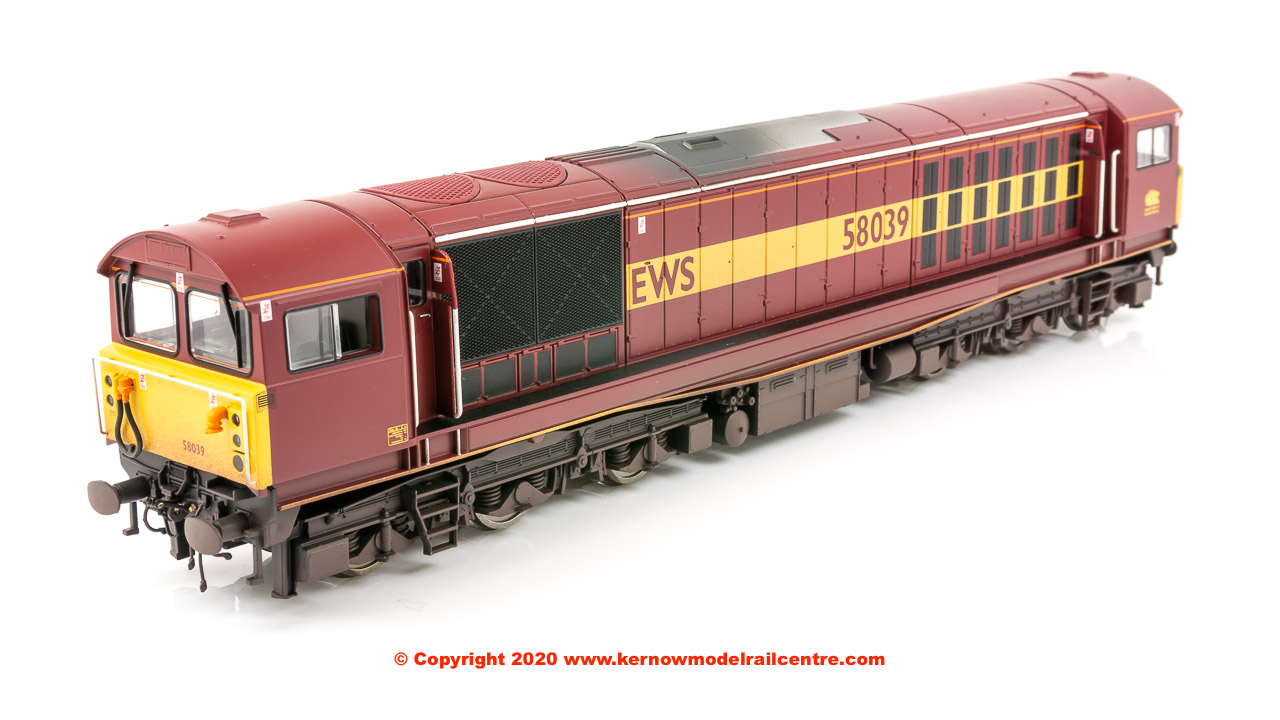 E84008 EFE Rail Class 58 Locomotive number 58 039 in EWS livery with weathered finish
